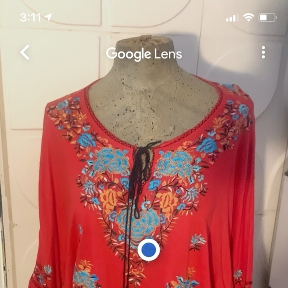 Free People embroidered blouse NWOT - Picture 2 of 5